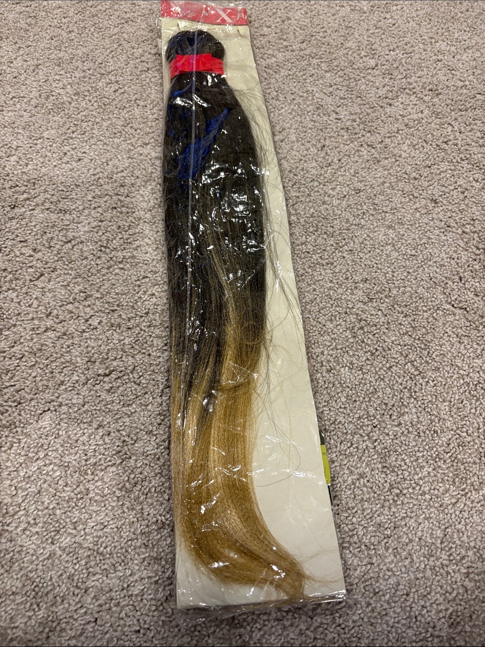 Dark Brown to Blonde Ombre Synthetic Hair Extension